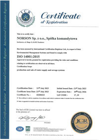 ISO 14001:2015 Certificate