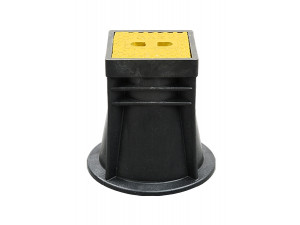 Skrzynka PEHD/żeliwo do zasuwy fig 3581 kwadrat